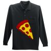 Long Sleeve Silk Touch Polo with Pocket Thumbnail